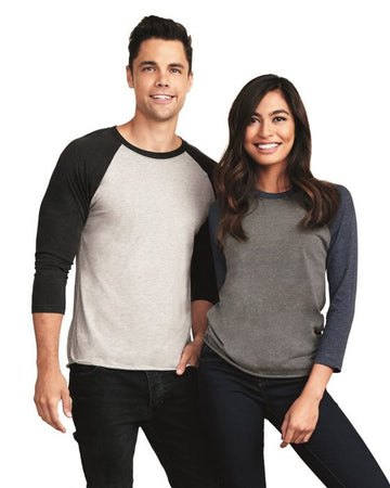 Next Level - Unisex Tri-Blend Three-Quarter Sleeve Baseball Raglan Tee - 6051