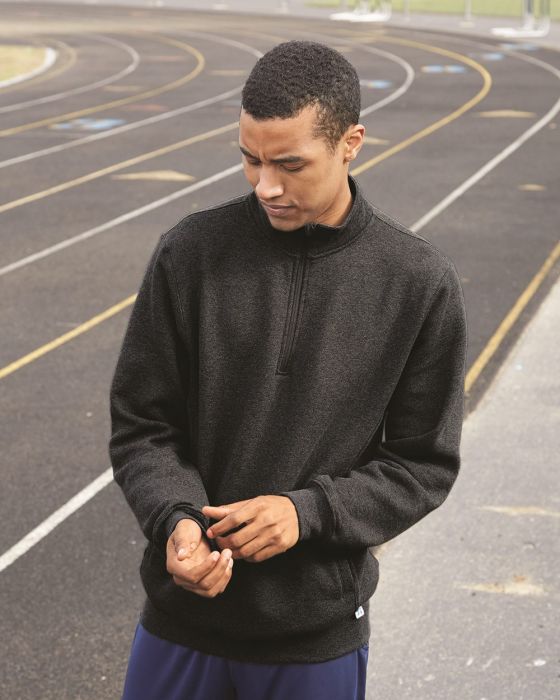 Russell Athletic - Dri Power® Quarter-Zip Cadet Collar Sweatshirt - 1Z4HBM